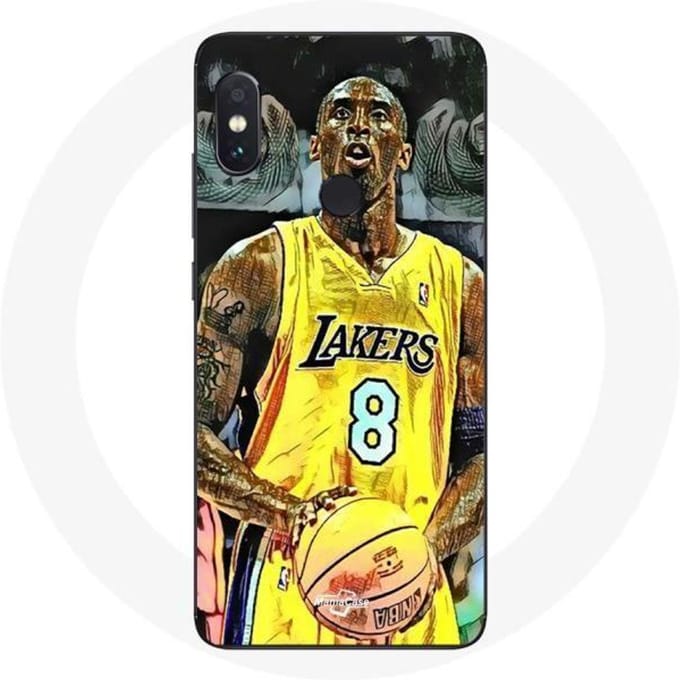 Coque - NBA - Xiaomi Redmi Note 5 Pro - Kobe Bryant Dunk - Noir - Rigide noir