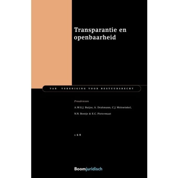 Transparantie En Openbaarheid - Var-Reeks - A.W.G.J. Buijze