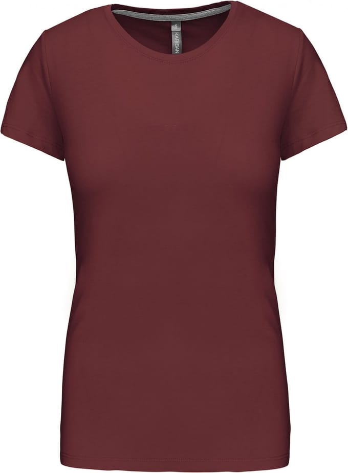 Kariban Dames t-shirt ronde hals korte mouwen K380 - Wine - XL