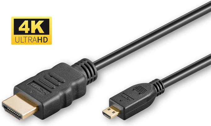 Microconnect HDM19195V2.0D HDMI kabel - Type D (Micro) HDMI Type A (Standaard) - 3m - Zwart