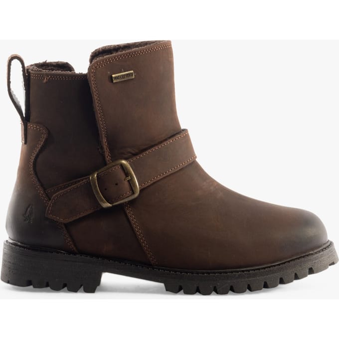 Hush Puppies Wakely Dames Leren Bruine Laarzen