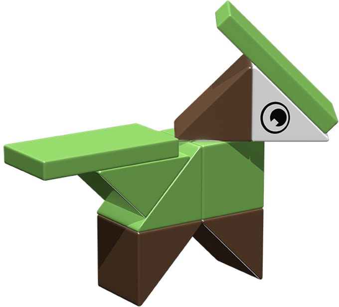 Magnetische bouwstenen baby dino - Ainstein - vanaf 24 maanden