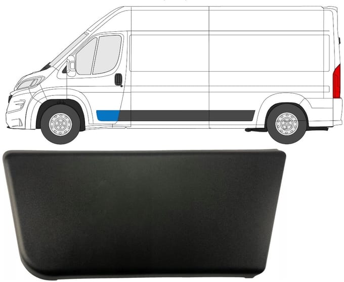 Voordeur sierlijst voor Peugeot Boxer 2018- / Links