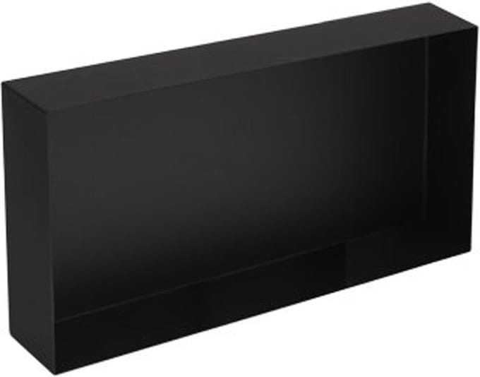 Plieger Inbox Inbouwnis - Opbouwnis - RVS - 60x30x10cm - Matzwart