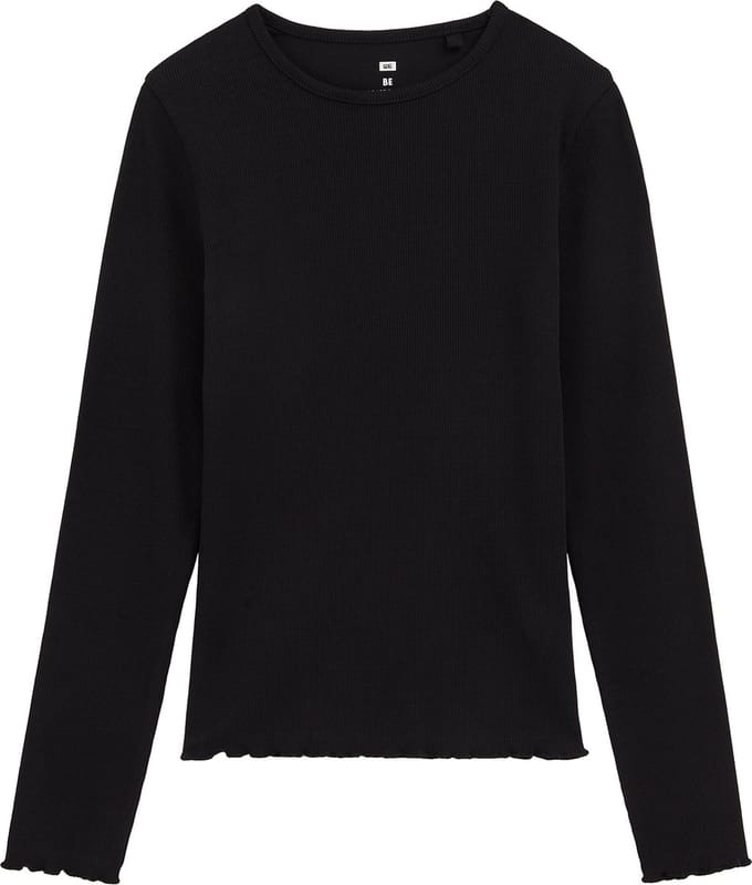 WE Fashion Meisjes T-shirt van ribstof