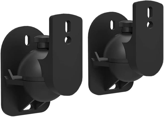 Luidspreker Muurbeugel - Soundbar Houder - Thuisbioscoop Geluid - Universeel Roteerbaar - 1 Paar - Zwart