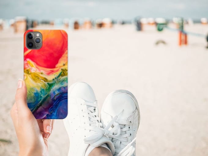 Hoesje maken Apple iPhone 11 Pro Max Watercolor Dark