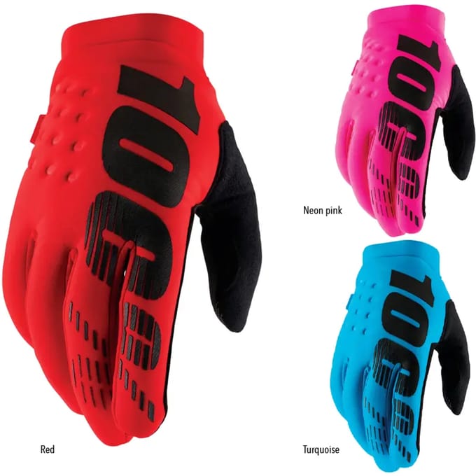 100percent Brisker Off-road Handschoenen Rood XL / Short
