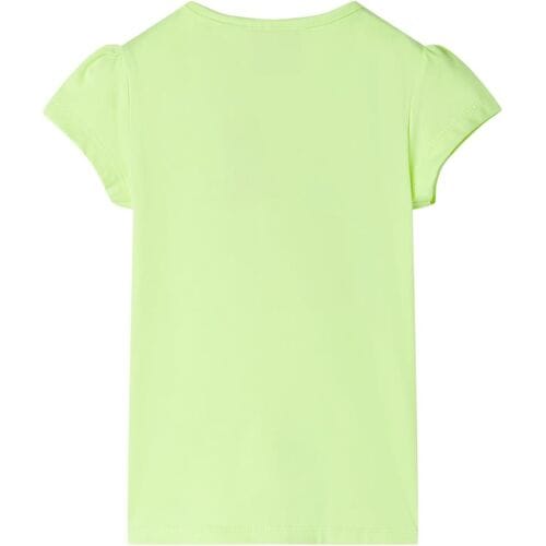vidaXL Kids'T-shirt Neon Yellow 140 Yellow 116
