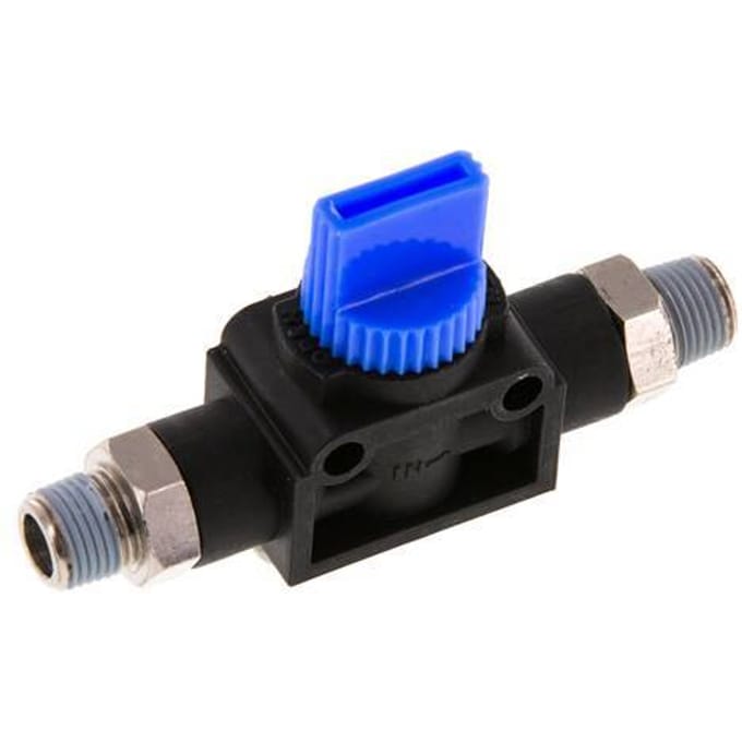 R1/8'' Kunststof/Messing 3/2-Weg Handafsluiter