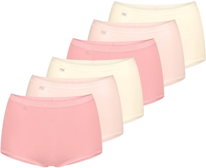 sloggi Dames maxi slip 6 pack Basic+