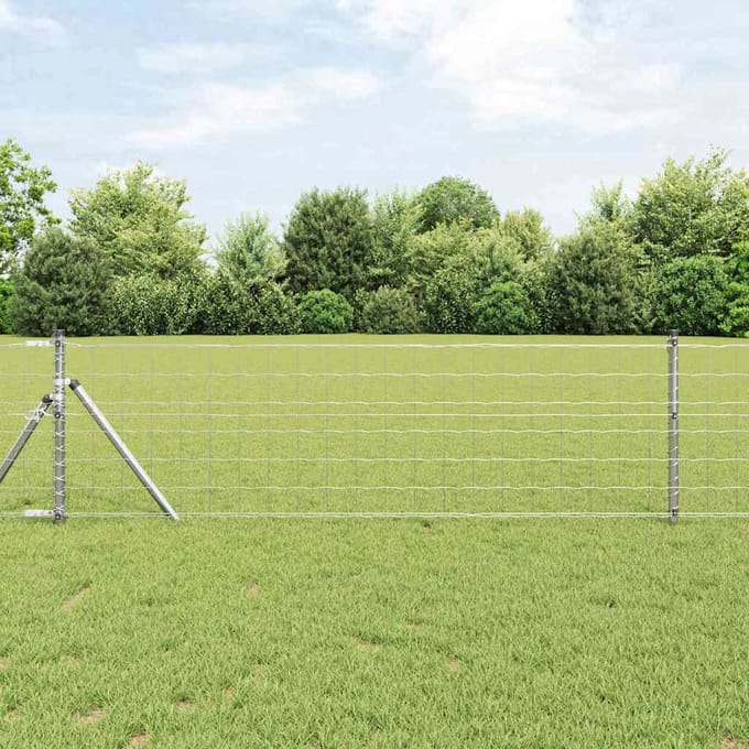 vidaXL - Euro - Hek - 0,4 - x - 50 - m - PVC-gelaagd - ijzer