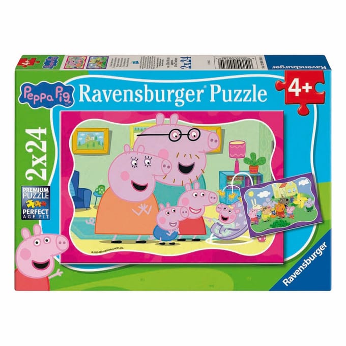 Ravensburger puzzel Peppa Pig - Legpuzzel - 2x24 stukjes