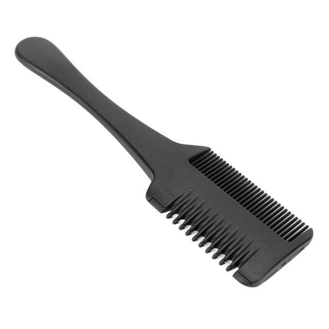 Haar Scheermes Kam Professioneel Draagbaar Thuis Salon Haar Uitdunningsmes Kam Trimmen Styling Tool gray