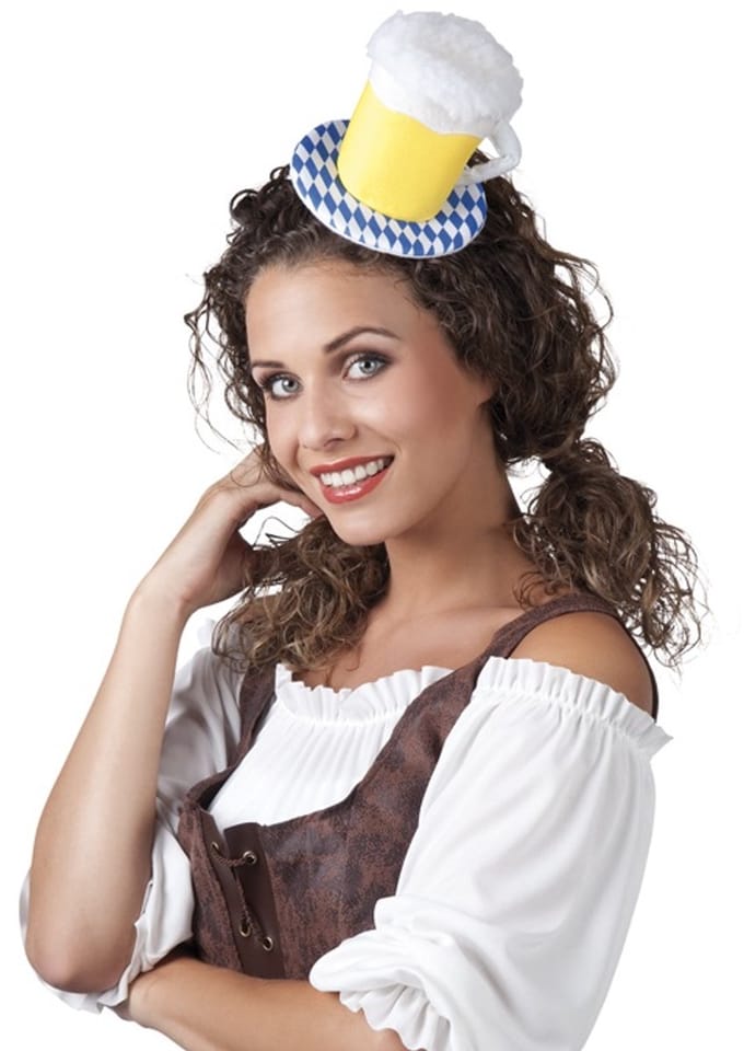 Oktoberfest hoedje met haarspeld one size