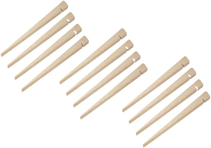 Proplus Tentharing - 12x - hout - 40 cm - tentpennen/zandharing - robuust - extra stevig
