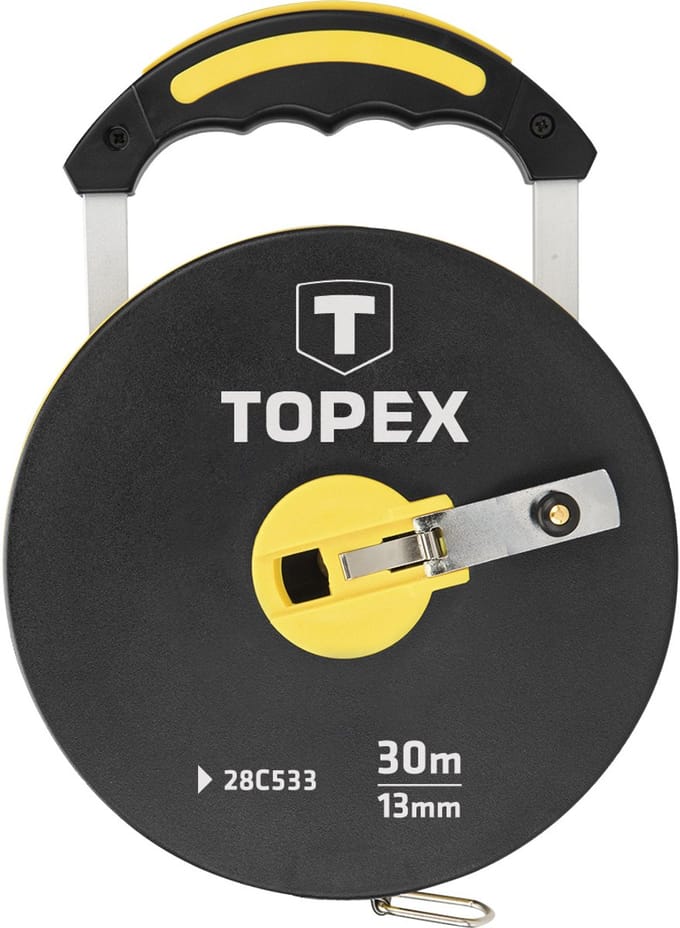 Topex - Meetlint van Glasvezel - 30 m - Verplaatsbaar Nulpunt