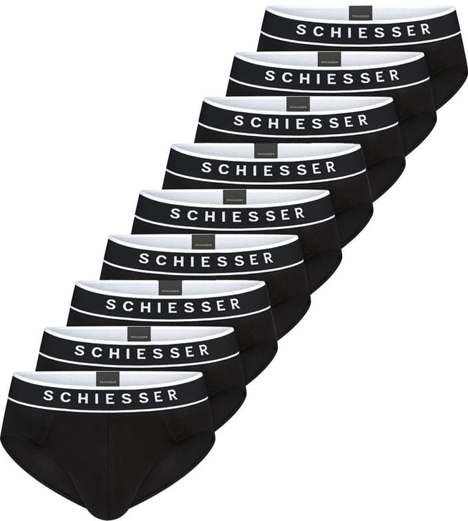 Schiesser Heren rio-slip / onderbroek 9 pack 95/5 Cotton