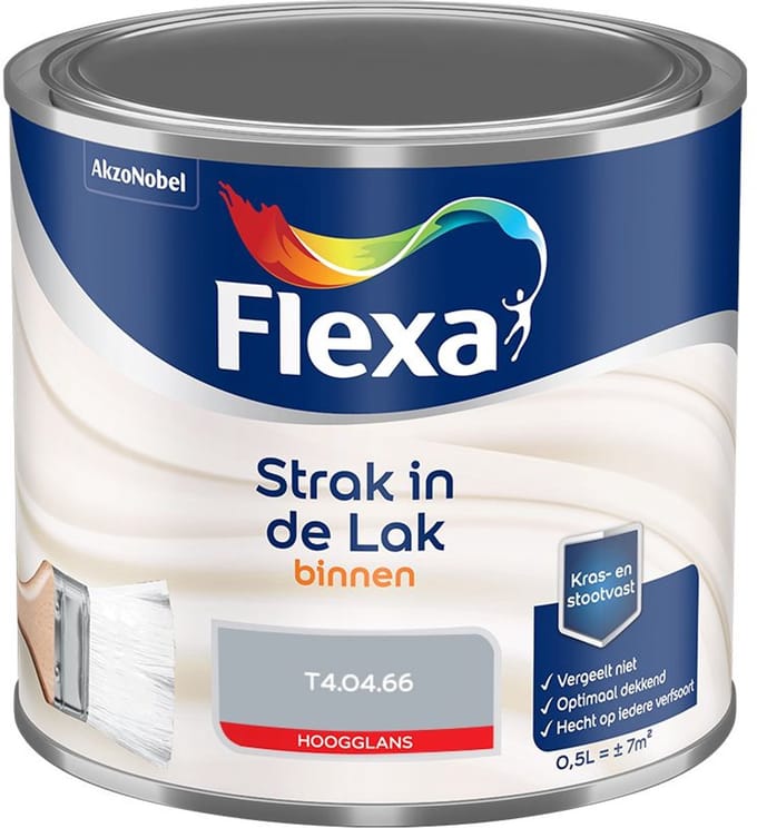 Flexa - Strak In De Lak Binnenlak Hoogglans - T4.04.66 - Mengverf - 500 Ml