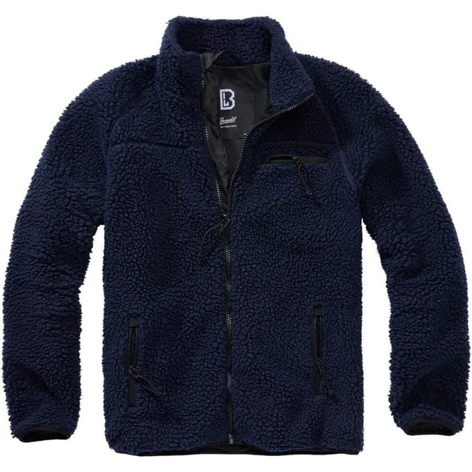 Brandit Teddyfleece Jacket Tussenseizoensjas navy M - Polyester - Basics