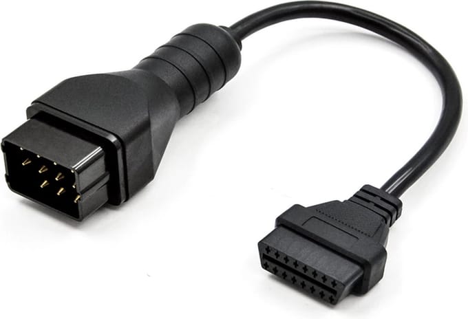 Renault 12 pin naar OBD2OBDII 12 Pin Connector Diagnostic Tool Adapter kabel / HaverCo