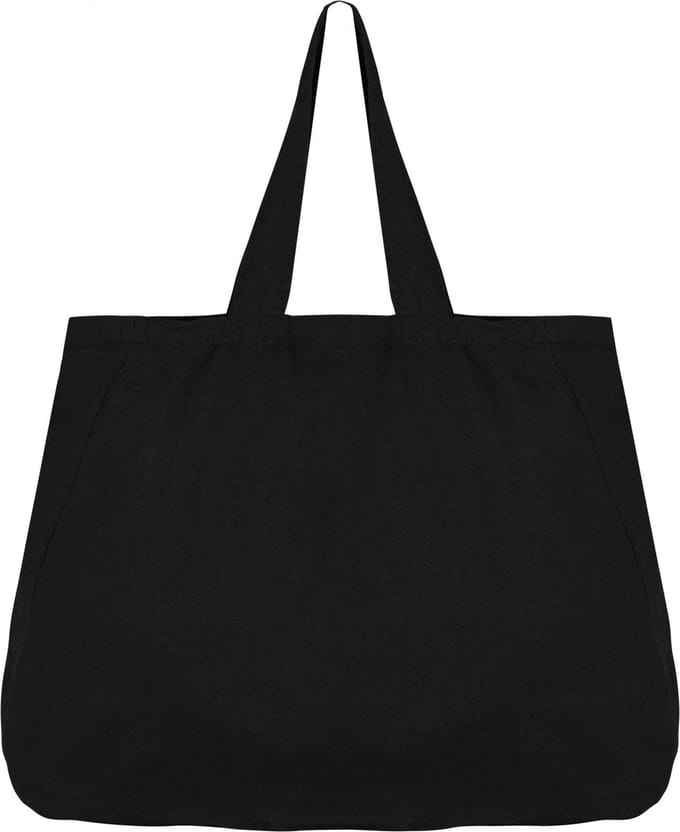 Native Spirit Linnen shopper NS122 - Black - One size