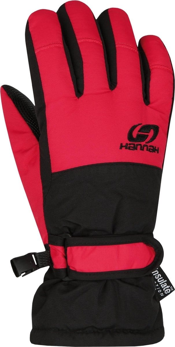 Hannah Handschoenen Mojo Junior Polyester Zwart/rood Maat 8