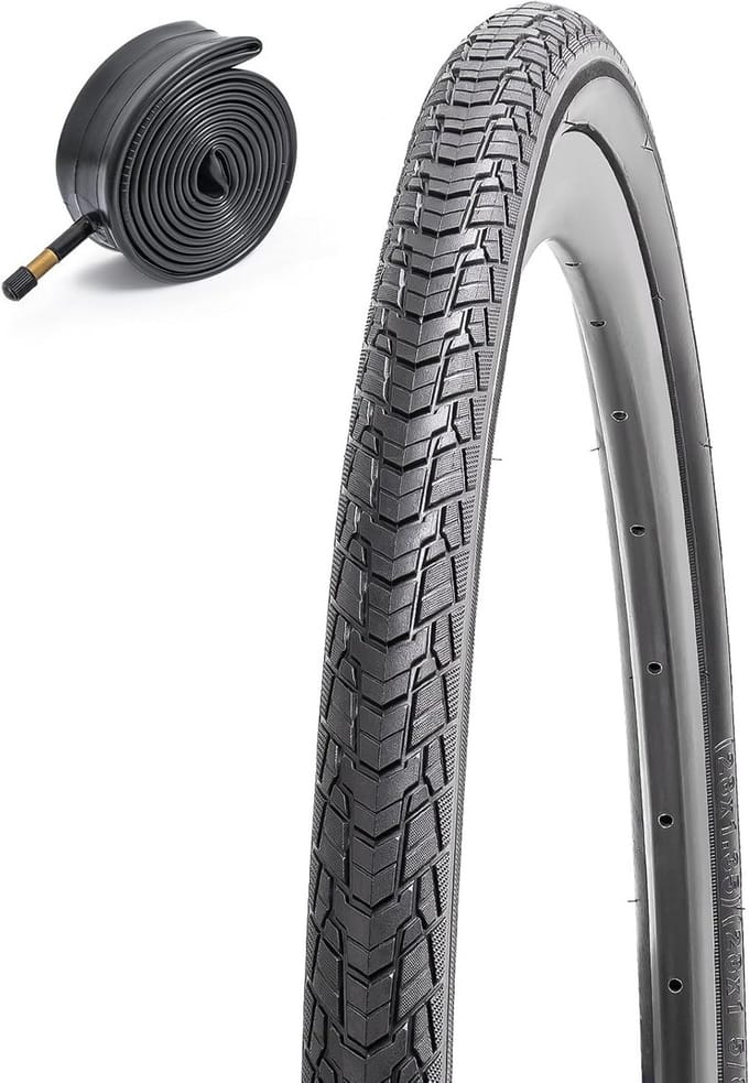 Fietsband 700x35C Inclusief Binnenband met Schrader Ventiel 48mm