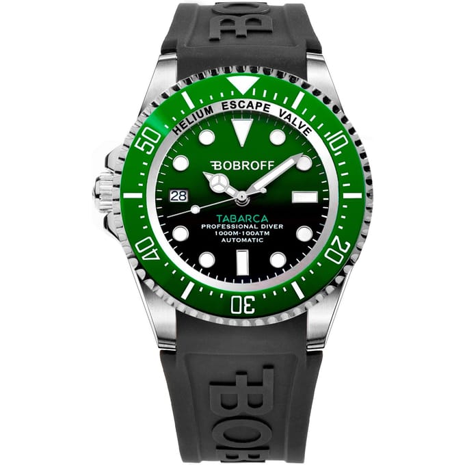 Zegarek BOBROFF BF0002ibvBFS. Automatyczny, Kolor zielony. Mężczyzna. black