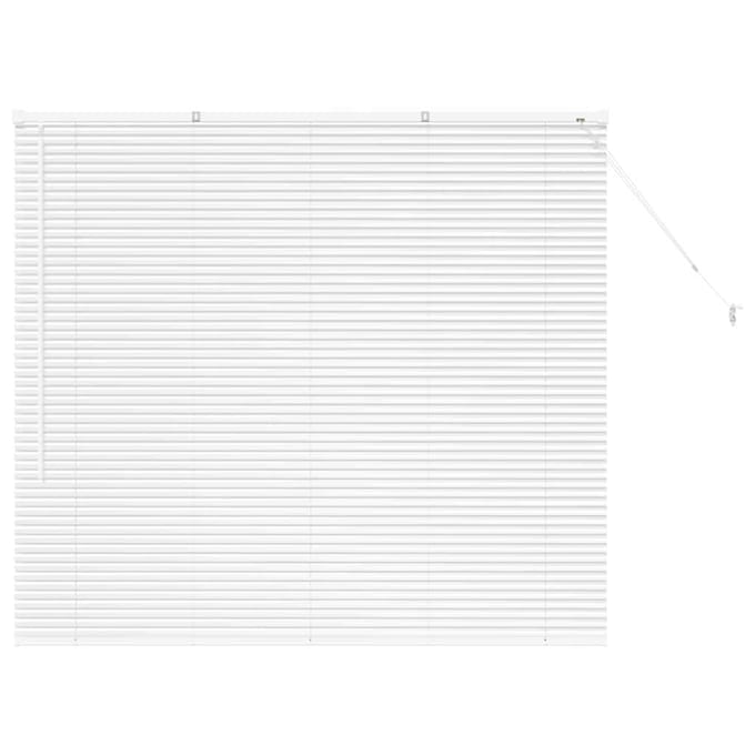 vidaXL - Venetiaanse - jaloezie - Wit - 130 - x - 145 - cm - 25 - mm - Aluminium