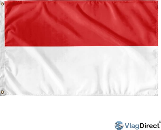 VlagDirect - Kerkrade vlag - Gemeente Kerkrade vlag - 90 x 150 cm.