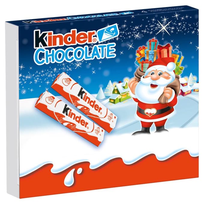 Kinder Chocolade Melkchocoladereep met melkvulling 50 g (4 stukken)