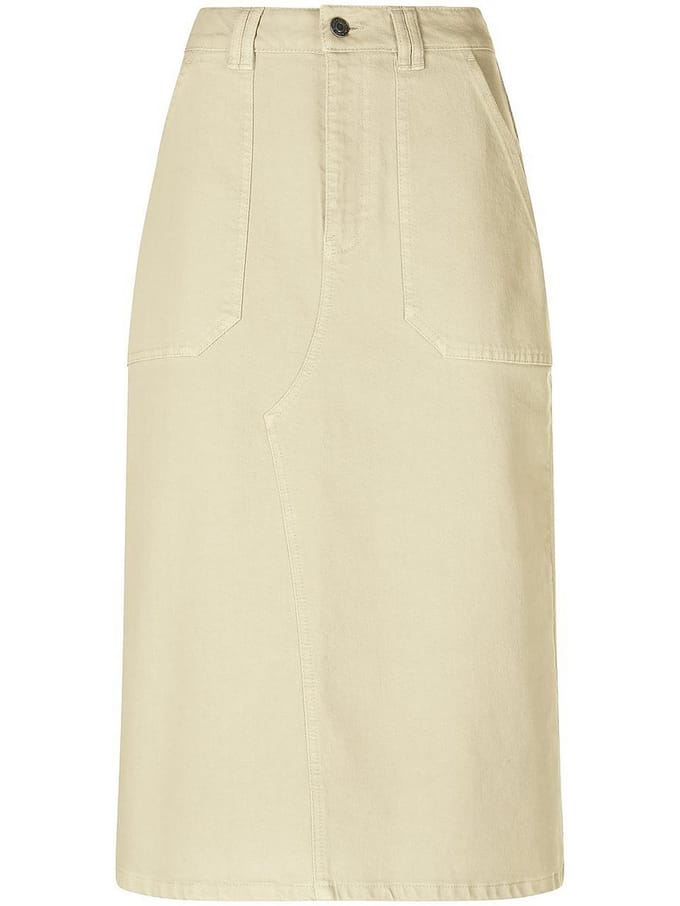 Jeansrok riemlussen Van DAY.LIKE beige