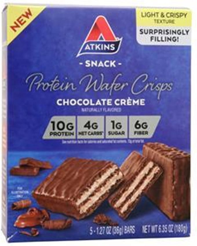 Atkins | Protein Wafer Crisps | Chocolate Crème | Doos | 5 x 36g