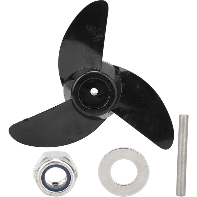 Borstelloze Hoge Paardenkracht 24V48V Elektrische Stuwkrachtgever Plastic Propeller Accessoire black