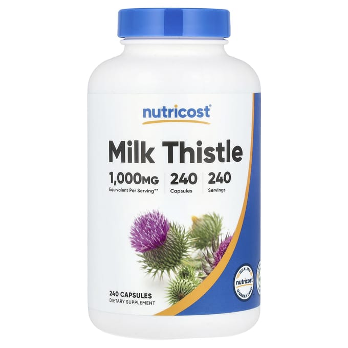 Nutricost, Mariadistel, 1.000 mg, 240 capsules