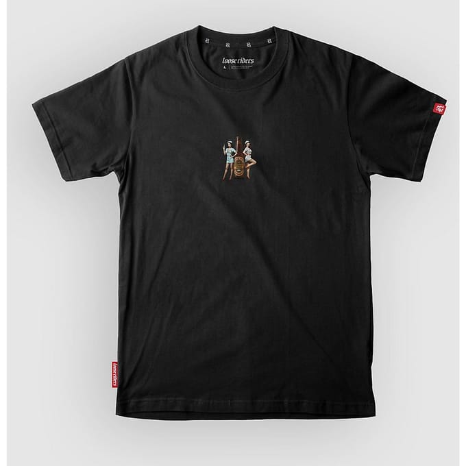 Loose Riders Beer Nurse Tech Tee zwart