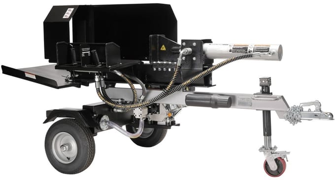 Houtklover 22 ton met benzinemotor horizontaal