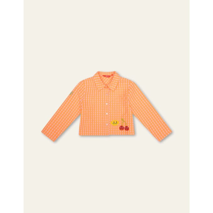 Oilily Bizz Blouse- maat128/8yr Oranje Crush