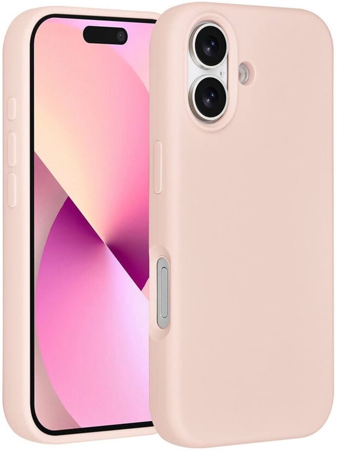 TUNIQ Backcover - iPhone 17 Hoesje - Pink - Premium Liquid Silicon - Slank Design met Valbescherming