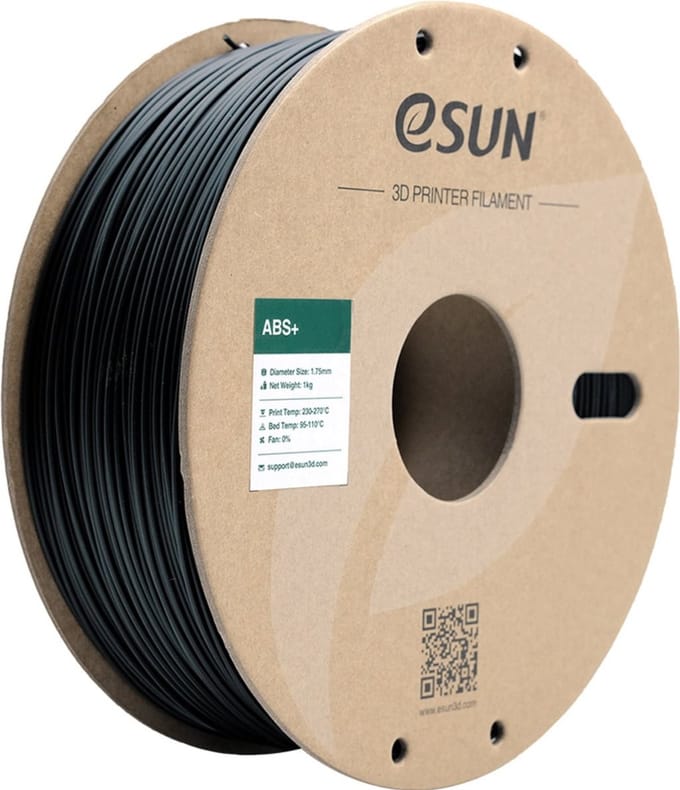 eSun ABS+ 1kg Black - 1.75mm - 3D printer filament