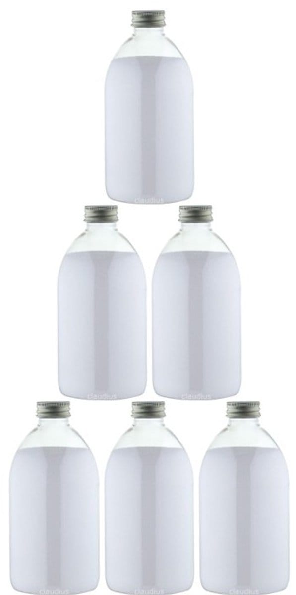 Scrubzout Perzik - 650 gram - Fles met aluminium dop - set van 6 stuks - Hydraterende Lichaamsscrub