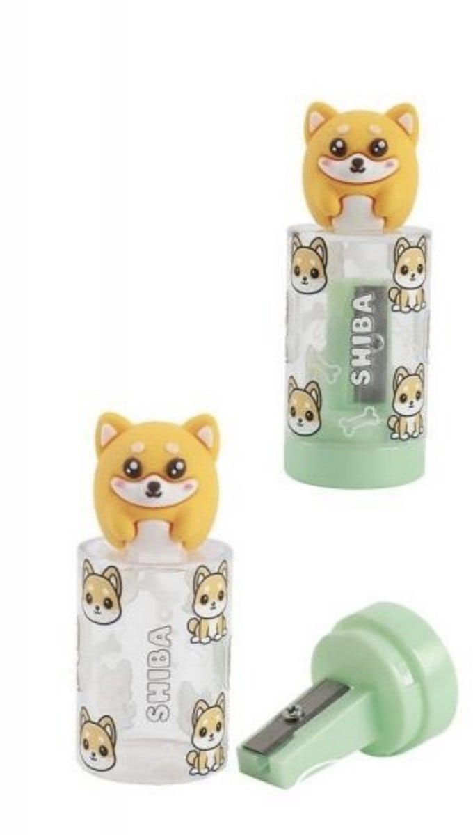 iTotal Pencil Sharpener Potloodslijper “SHIBA” 3x3x7cm 18gr