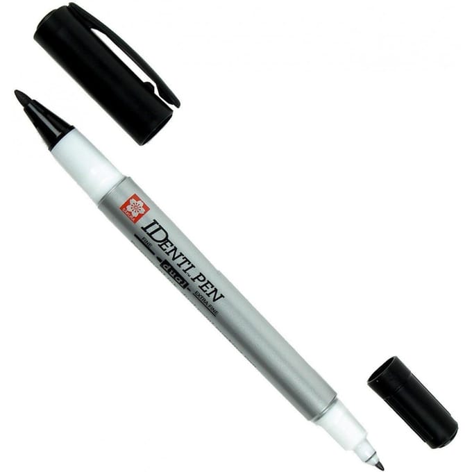 Viltstift Sakura IDenti-pen multifunctioneel zwart