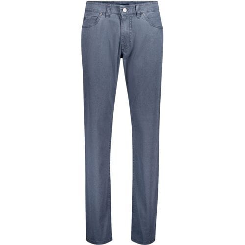 Gardeur Broek Bill Patterned Cotton Soft Touch Comfort Stretch Midden Blauw / male