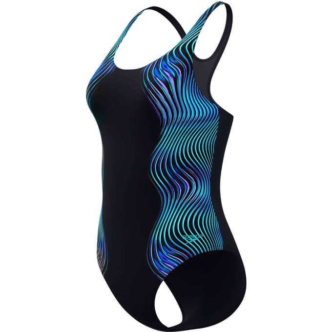 Dames zwempak uit 1 stuk Speedo Print Medalist
