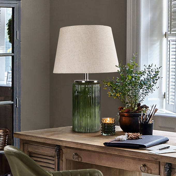 LOBERON Tafellamp Thalindor groen
