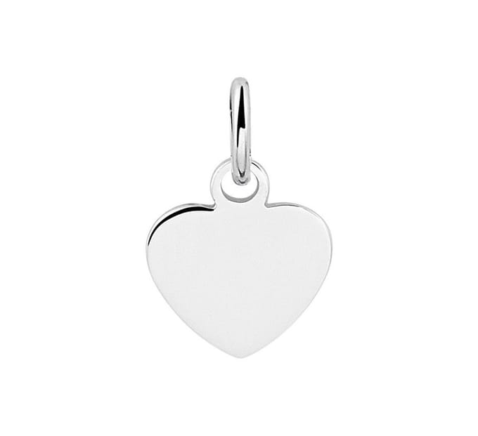 Zilver Gerhodineerde Graveerhanger hart 1333348