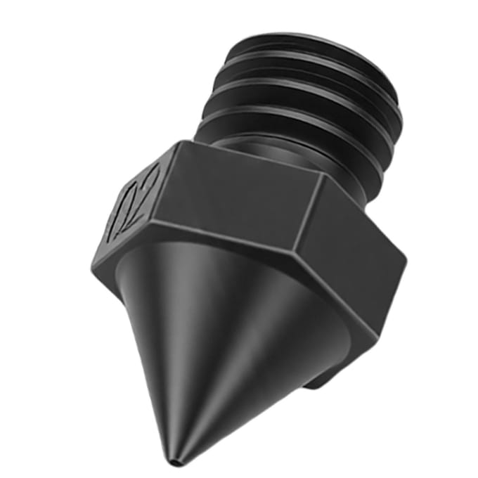 Buse d'imprimante 3D Compatible avec Raise3D N Pro2 Pro3 E2 Series Pointe 0,2 mm Précise Résistante à l'usure Acier Trempé Nickelé Extrémité Chaude