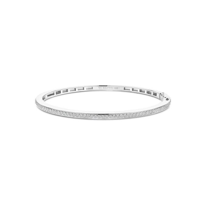 TI SENTO Dames Armband - 925 zilver - Zirconia wit - Maat M - 2889ZI